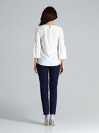 Блузка жіноча Lenitif L010 XL Біла (5902194357890) - зображення 2