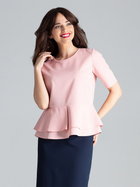 Блузка жіноча Lenitif L026 S Ніжно-рожева (5902194364812) - зображення 1