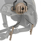 Кріплення адаптер на каску шолом HL-ACC-43-T для навушників Peltor/Earmor/Walkers (tan) - зображення 4