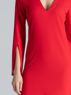 Sukienka midi jesienna damska Figl M550 M Czerwona (5902194337472) - obraz 5