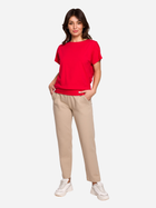 Bluzka damska z krótkim rękawem BeWear B224 L Czerwona (5903887655576) - obraz 1