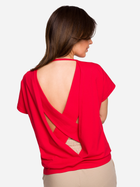 Bluzka damska z krótkim rękawem BeWear B224 XXL Czerwona (5903887655613) - obraz 4