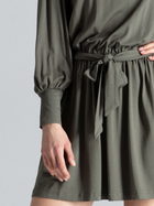 Sukienka krótka jesienna damska Figl M576 S-M Oliwkowa (5902194344241) - obraz 4
