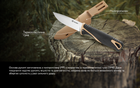 Нож Ganzo G807-DY бежевый с ножнами - изображение 4