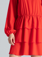 Sukienka trapezowa damska mini Figl M601 S Czerwona (5902194349154) - obraz 5