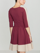 Sukienka trapezowa damska mini Lenitif K057 L Czerwona (5902194305099) - obraz 2