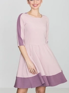 Плаття коротке осіннє жіноче Lenitif K057 L Рожеве (5902194305136) - зображення 1