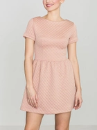 Sukienka krótka letnia damska Lenitif K147 XL Różowa (5902194308663) - obraz 1