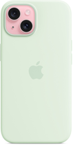 Панель Apple MagSafe Silicone Case для Apple iPhone 15 Soft Mint (MWNC3) - зображення 2