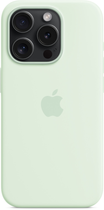 Панель Apple MagSafe Silicone Case для Apple iPhone 15 Pro Soft Mint (MWNL3) - зображення 4