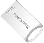 Флеш пам'ять USB Transcend JetFlash 710 128GB Silver Plating (TS128GJF710S) - зображення 1