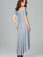 Плаття довге літнє жіноче Lenitif K485 XL Сіре (5902194353519) - зображення 2