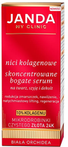 Skoncentrowane serum kolagenowe do twarzy, szyi i dekoltu JANDA My Clinic z mikrodrobinkami czystego zlota 24K Biala Orchidea 30 ml (5905159910949) - obraz 1