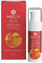Emulsyjne serum do twarzy BasicLab Esteticus z 0,5% czystym retinolem, 4% witaminą C, CBD i koenzymem Q10 30 ml (5904639170323) - obraz 1