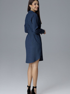 Плаття-сорочка міді літнє жіноче Figl M630 XL Темно-синє (5902194359603) - зображення 2