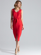 Плаття міді літнє жіноче Figl M633 XL Червоне (5902194359887) - зображення 4