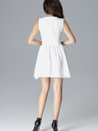 Sukienka trapezowa damska mini Lenitif L024 M Ecru (5902194363105) - obraz 2