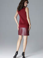 Sukienka krótka letnia damska Lenitif L025 XL Ciemnoczerwona (5902194363167) - obraz 2