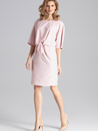 Sukienka tunika damska elegancka Figl M656 S Różowa (5902194364010) - obraz 1