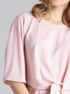 Sukienka tunika damska elegancka Figl M656 XL Różowa (5902194364041) - obraz 6
