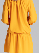 Sukienka krótka letnia damska Figl M661 S-M Musztardowa (5902194364713) - obraz 7
