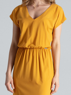Плаття довге літнє жіноче Figl M668 L Гірчичне (5902194367950) - зображення 6