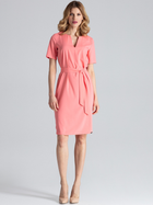 Плаття-футболка міді літнє жіноче Figl M669 XL Коралове (5902194368087) - зображення 3