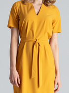 Плаття-футболка міді літнє жіноче Figl M669 L Гірчичне (5902194368117) - зображення 5
