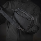 Сумка з липучкою Sling Pistol M-Tac Hex Elite Black/Black Bag - зображення 12
