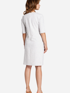 Sukienka krótka jesienna damska BeWear B033 XL Jasnoszara (5902041185362) - obraz 2
