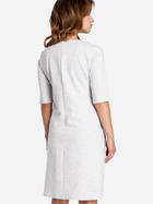 Sukienka krótka jesienna damska BeWear B033 2XL Jasnoszara (5902041185379) - obraz 4