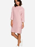 Плаття коротке осіннє жіноче BeWear B096 2XL Рожеве (5903068425158) - зображення 1