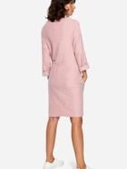 Плаття коротке осіннє жіноче BeWear B096 2XL Рожеве (5903068425158) - зображення 2