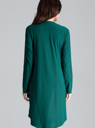 Плаття-сорочка міді літнє жіноче Lenitif L031 S Зелене (5902194365574) - зображення 4