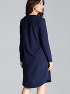 Плаття-сорочка міді літнє жіноче Lenitif L031 M Темно-синє (5902194365543) - зображення 5