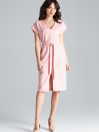 Плаття міді літнє жіноче Lenitif L032 L Рожеве (5902194365758) - зображення 4