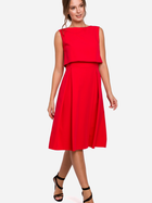 Плаття міді літнє жіноче Makover K005 S Червоне (5903068457913) - зображення 1