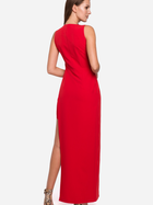 Sukienka wieczorowa letnia damska Makover K026 S Czerwona (5903068461118) - obraz 2