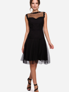 Плаття вечірнє коротке літнє жіноче Makover K030 2XL Чорне (5903068461880) - зображення 1