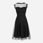 Плаття вечірнє коротке літнє жіноче Makover K030 2XL Чорне (5903068461880) - зображення 3