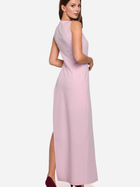 Sukienka wieczorowa letnia damska Makover K026 2XL Różowa (5903068461231) - obraz 2