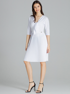 Плаття коротке літнє жіноче Lenitif L076 XL Біле (5902194380515) - зображення 1