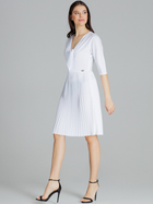 Плаття коротке літнє жіноче Lenitif L076 XL Біле (5902194380515) - зображення 3