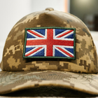 Бейсболка для військових з прапором Британським 5*8см, камуфляж - піксель. Розмір Універсальний - зображення 3