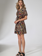 Плаття-сорочка коротке літнє жіноче Figl M739 XL Чорне (5902194385749) - зображення 5