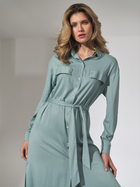 Плаття-сорочка міді літнє жіноче Figl M740 L М'ятне (5902194386050) - зображення 3
