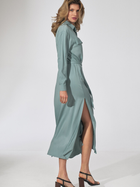Плаття-сорочка міді літнє жіноче Figl M740 L М'ятне (5902194386050) - зображення 5
