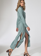 Плаття-сорочка міді літнє жіноче Figl M740 XL М'ятне (5902194386067) - зображення 6