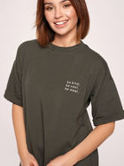 Плаття-футболка міді літнє жіноче BeWear B194 L Хакі (5903887620390) - зображення 3