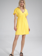 Плаття коротке літнє жіноче Figl M766 L-XL Жовте (5902194390187) - зображення 3